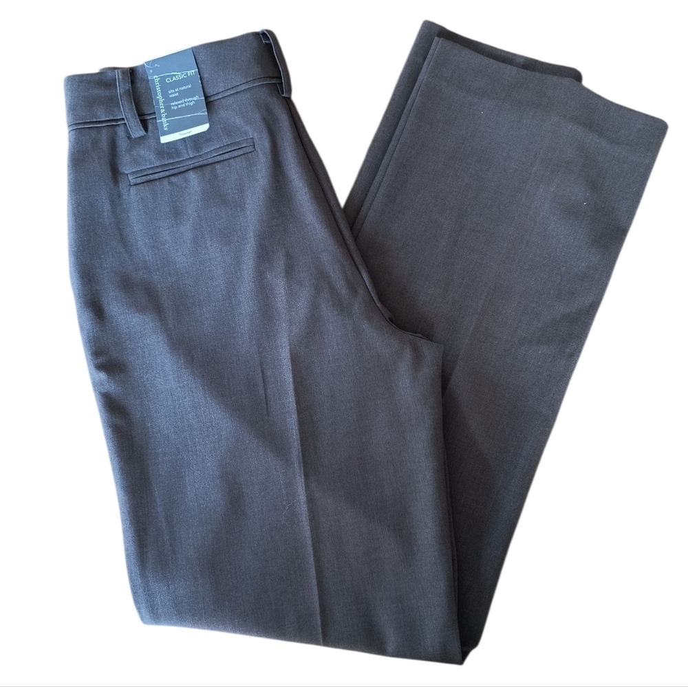 NWT Christopher & Banks Taupe Colored Trousers Size 6